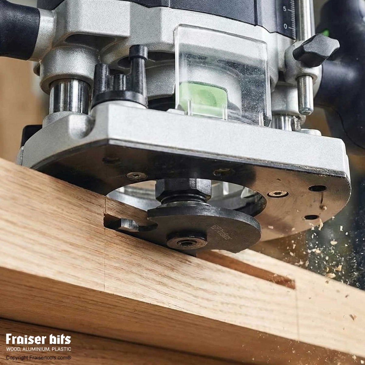 Router bit for concealed side joints - Fraiser