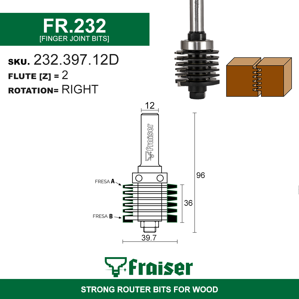 Fresa Laterale A Denti Sfalsati Dolfa 6x1/2 - 5-709-605 (Nuova)