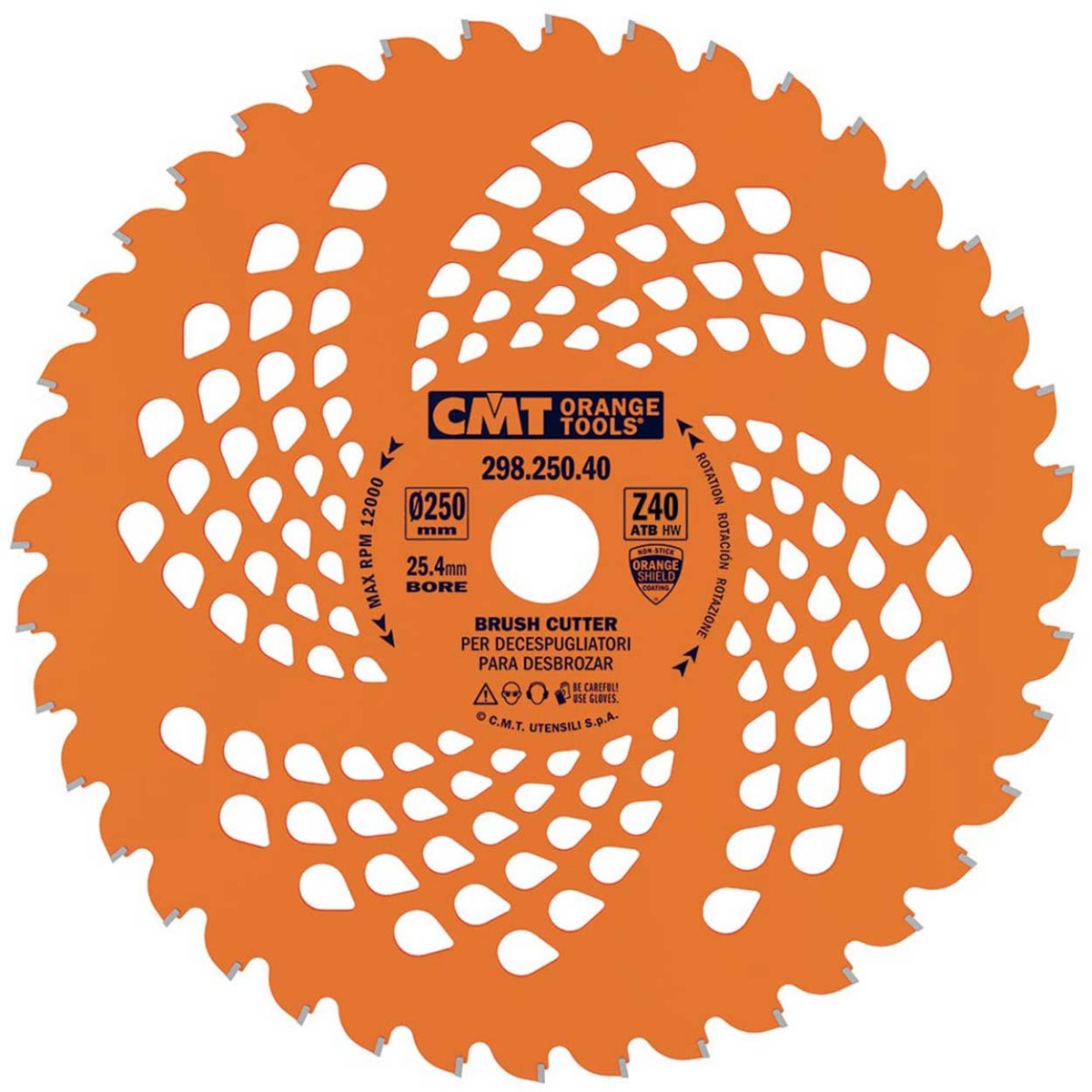 Lot De 3 Lames Pour Débroussailleuse - 255/230 X 25.4 Mm - Métal Dur - 36T Et 80T - Avec Adaptateurs