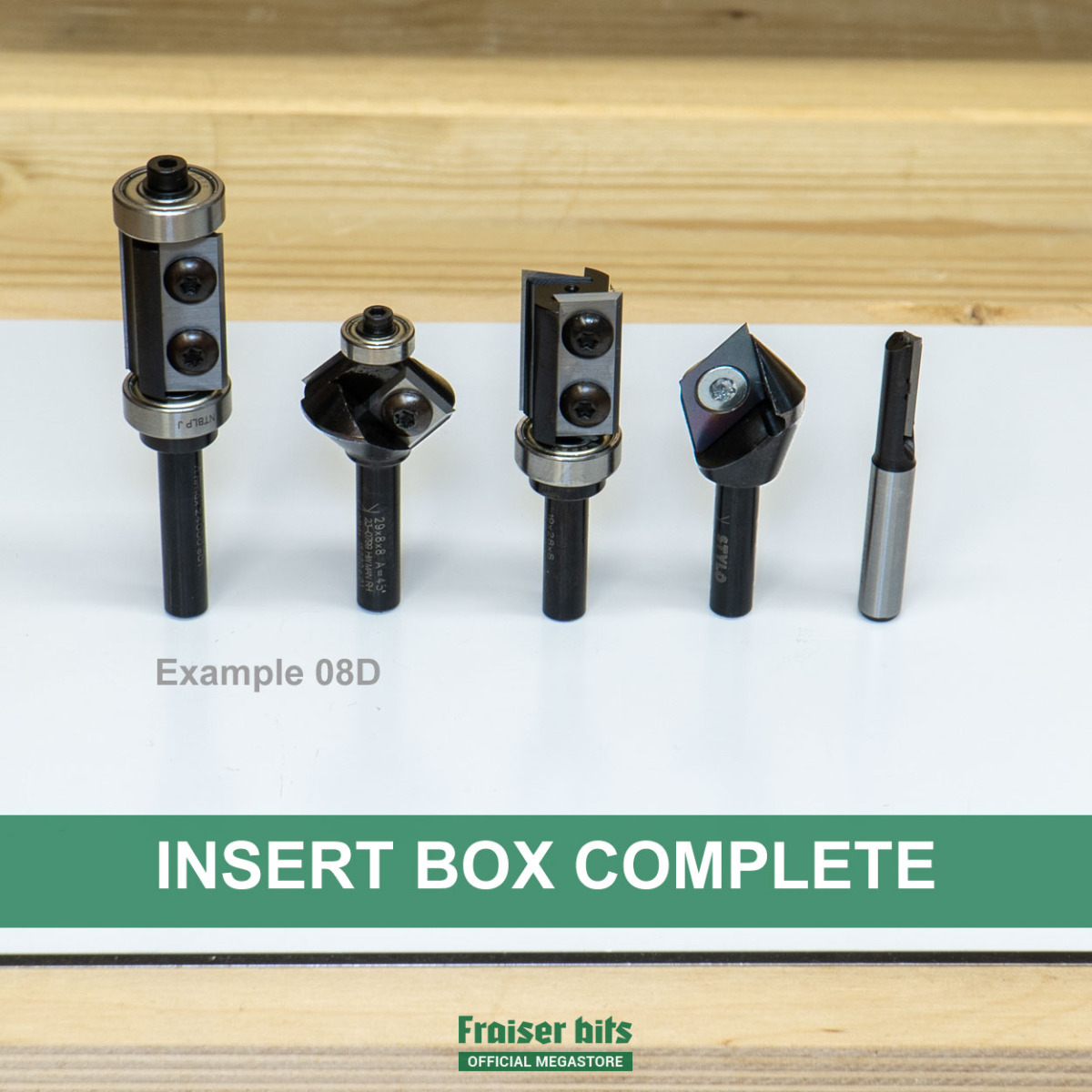 Complete set of cutters with interchangeable knives - Fraiser