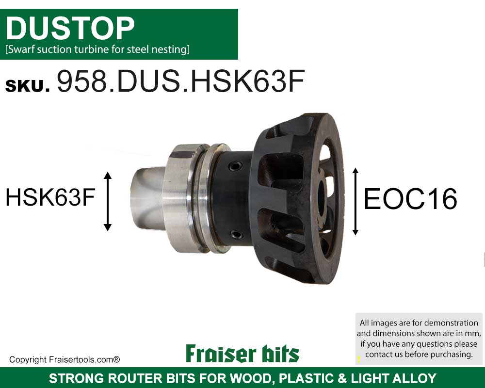 DUSTOP - Turbina de aspiración de virutas - Fraiser