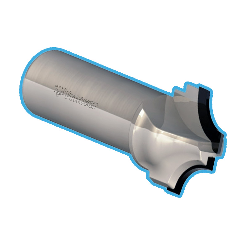 Fraise à Moulurer Pour Défonceuse - Tige 8mm - Profil Concave/convexe - Pour Bois, Travail De Précision