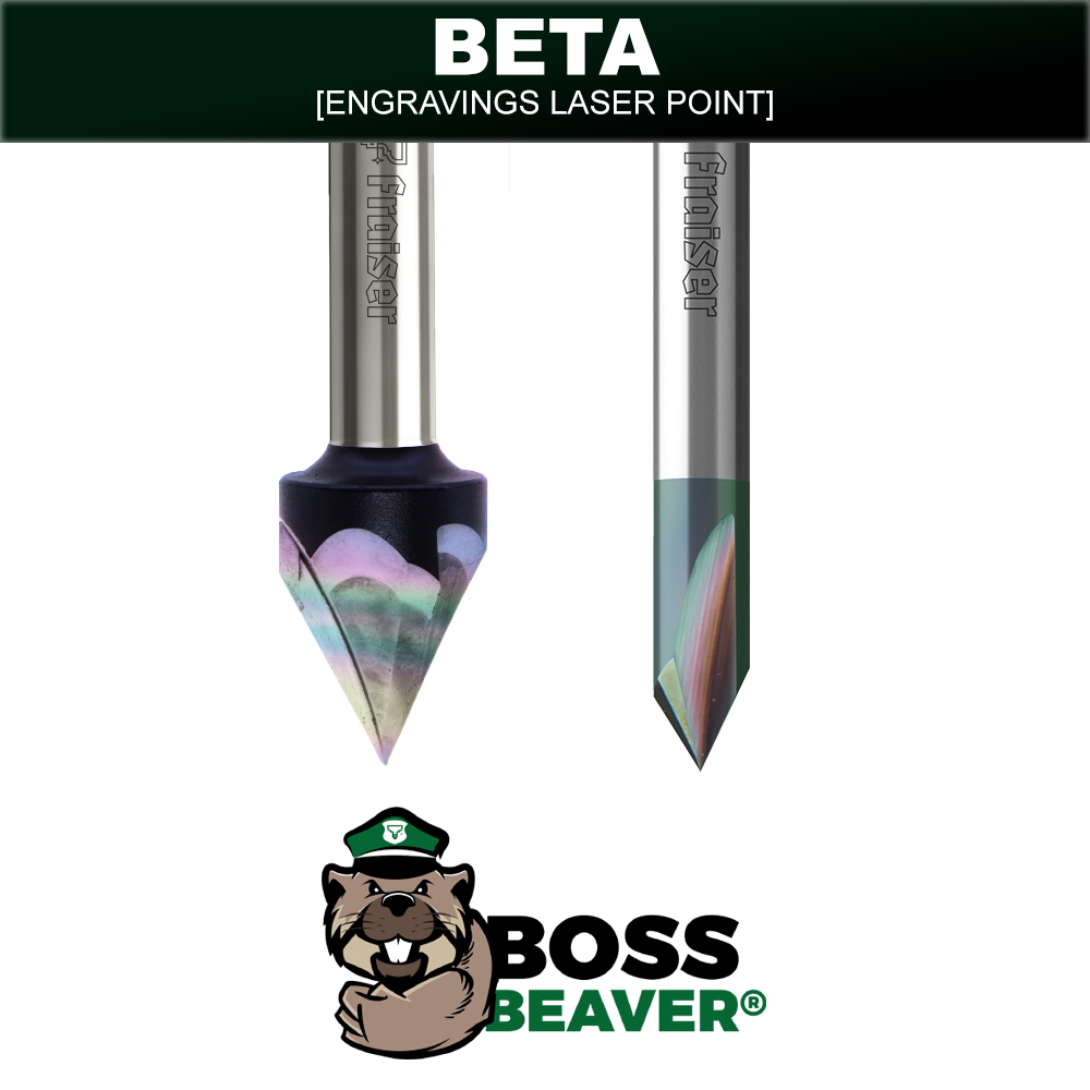 BETA | Covered Signmaking Laser Point Bits - BOSS BEAVER