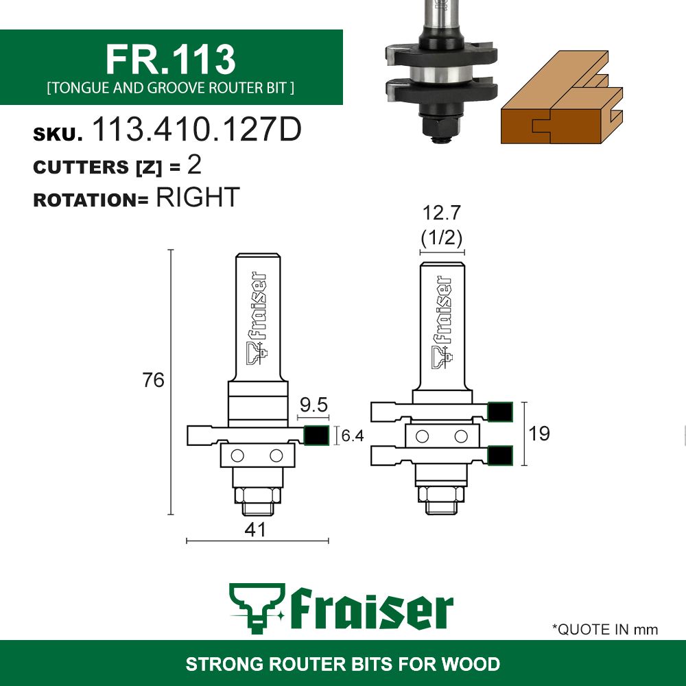 Fresa Per Unione A Tenone E Mortasa Frese Fraiser