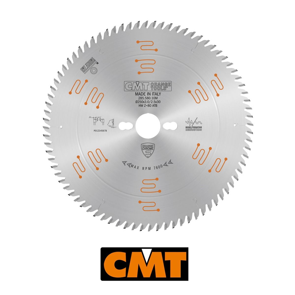Lame De Scie Circulaire CMT Pour Coupes En Longueur - Diamètre 190mm, 12 Dents, Alésage 30mm