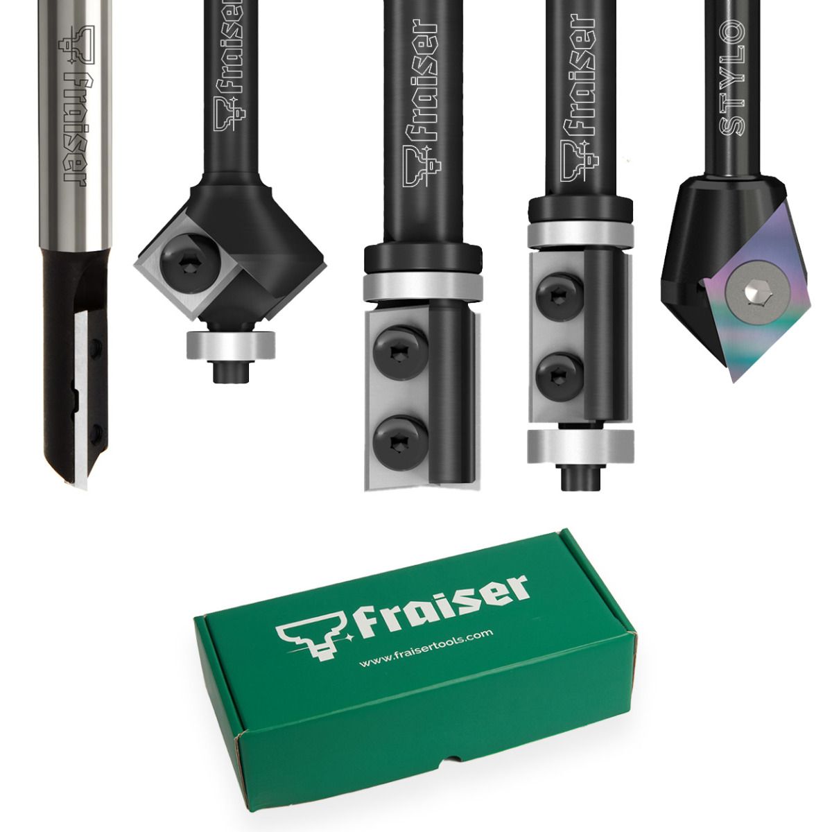 Complete set of cutters with interchangeable knives - Fraiser