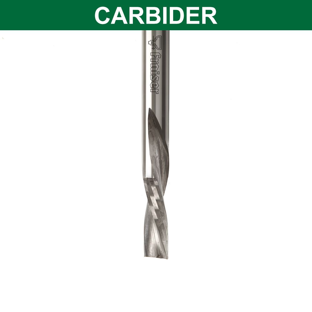 1/4" Diameter O Flute Upcut Spiral End Mill CNC Router Bit - 1/4" Shank - Yonico 31013-SC - Foto 5