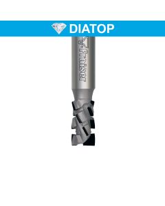 PKD Diamond router cutters with 30° shear angle