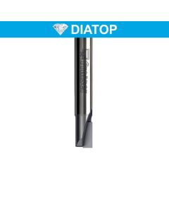 Diamond PKD router cutters with negative shear angle Z=1