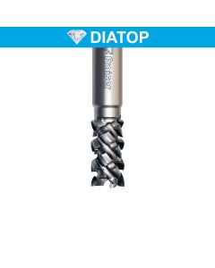 PKD Diamond router cutters with 45° shear angle
