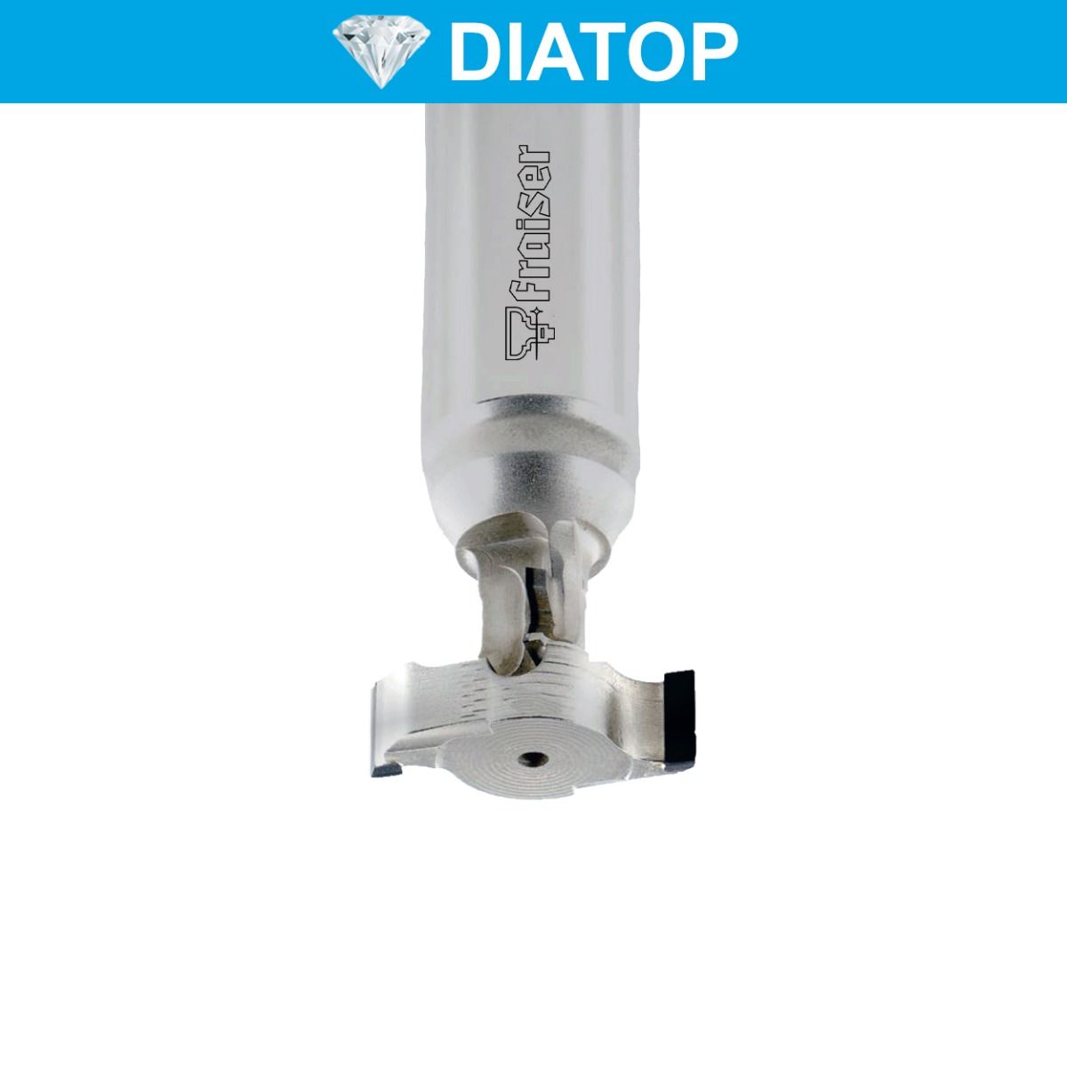 Tivoly Fresa Dritta 12 Mm Con 2 Taglienti Rettificati A Diamante - Lama In Carburo, Asta 8 Mm, Per Fresatrici