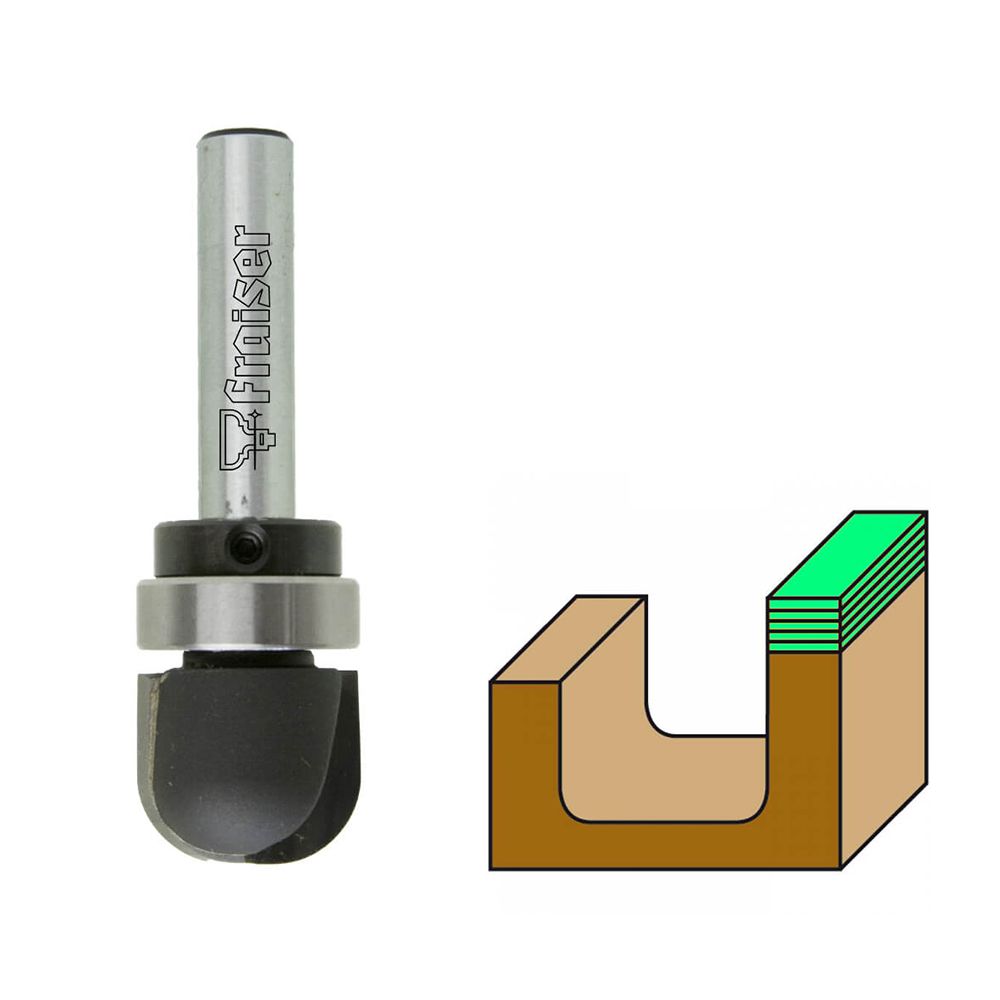 3D CNC Gravur Fräser mit V Nut und Nadelspitze, 6 mm Schaft (8 mm) FLITI