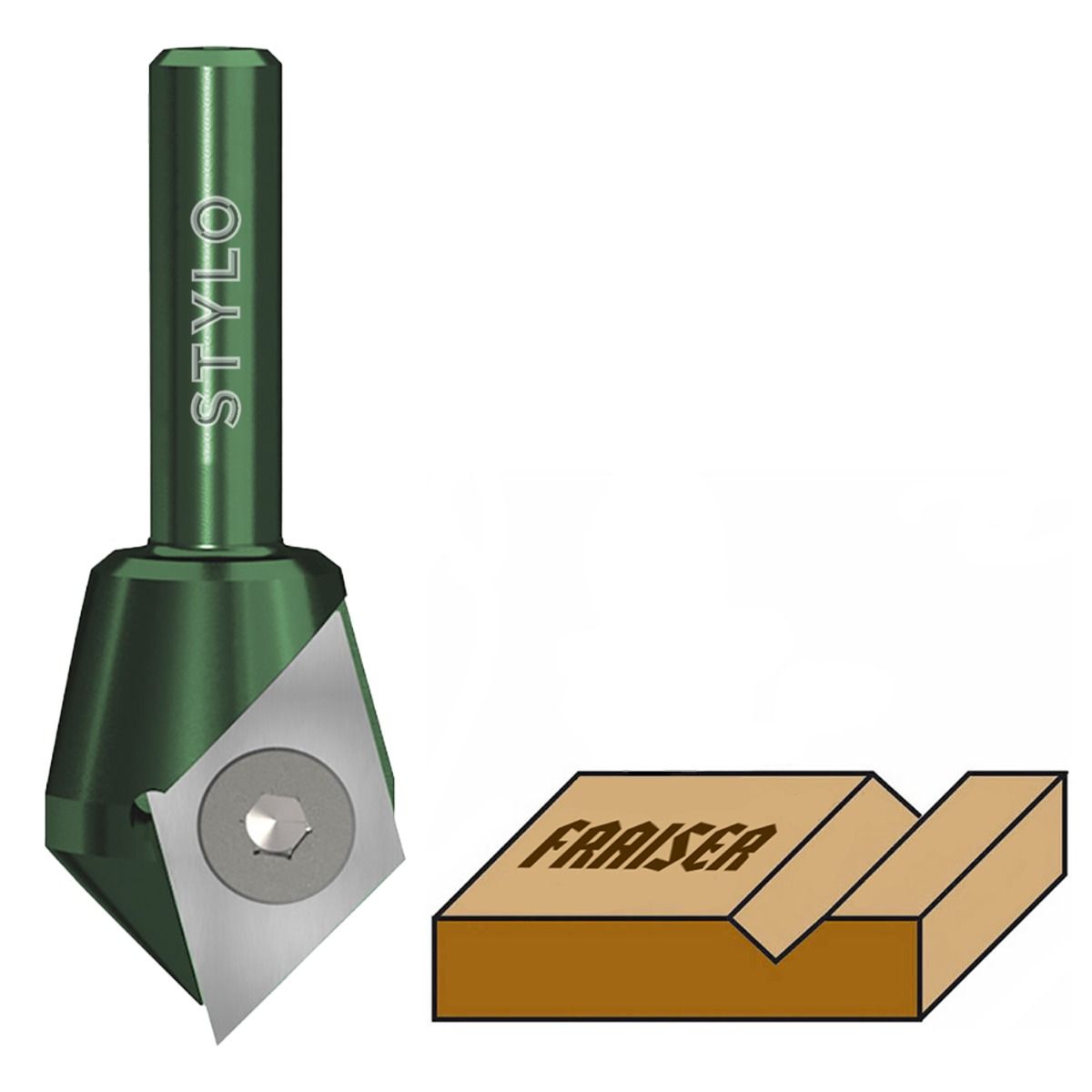 Bestgle Set Di 2 Frese Per Legno A Lingua E Scanalatura - Gambo 1/2", 3 Denti, Taglio 1-3/8", Per Cassetti E Pannelli