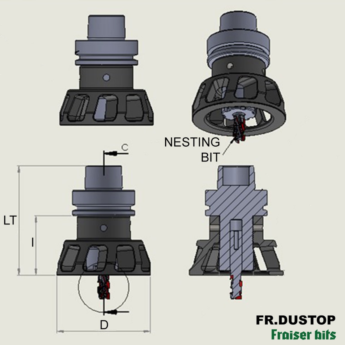 DUSTOP - Turbina de aspiración de virutas - Fraiser