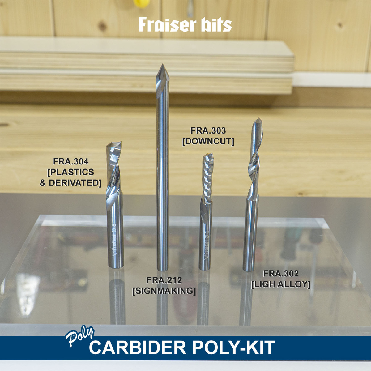 POLY KIT | Cutter set for plastics and light alloys - Fraiser