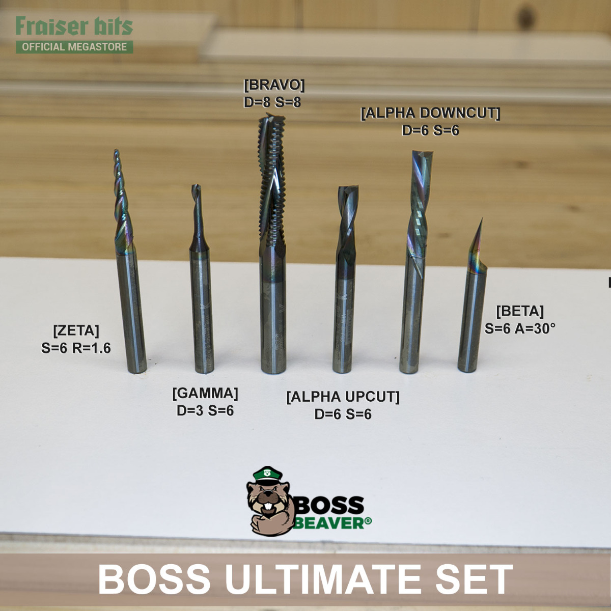 Frese Carburo Solido 5 Frese Terminali In Carburo Solido 1/16 - Foto 2