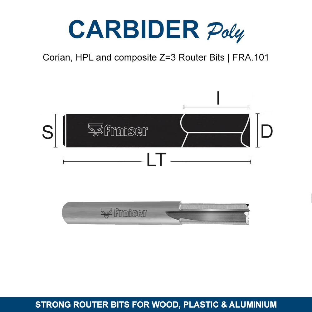 Corian and HPL router bit - Fraiser