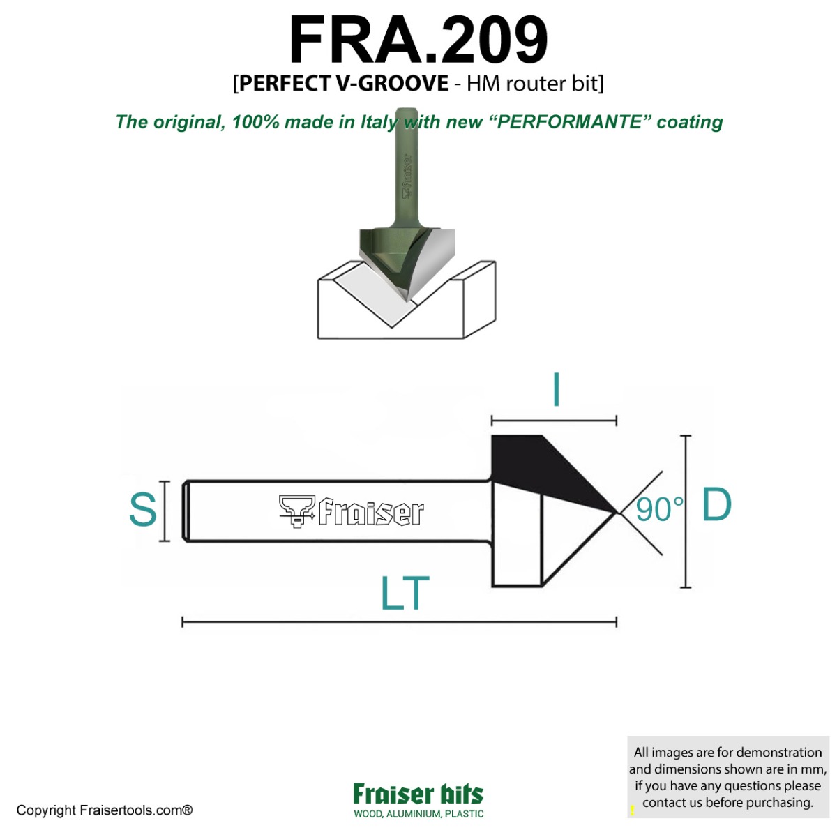 90-Grad V-Nut Fräser Set - 6-teilig Für Acryl, MDF & PVC