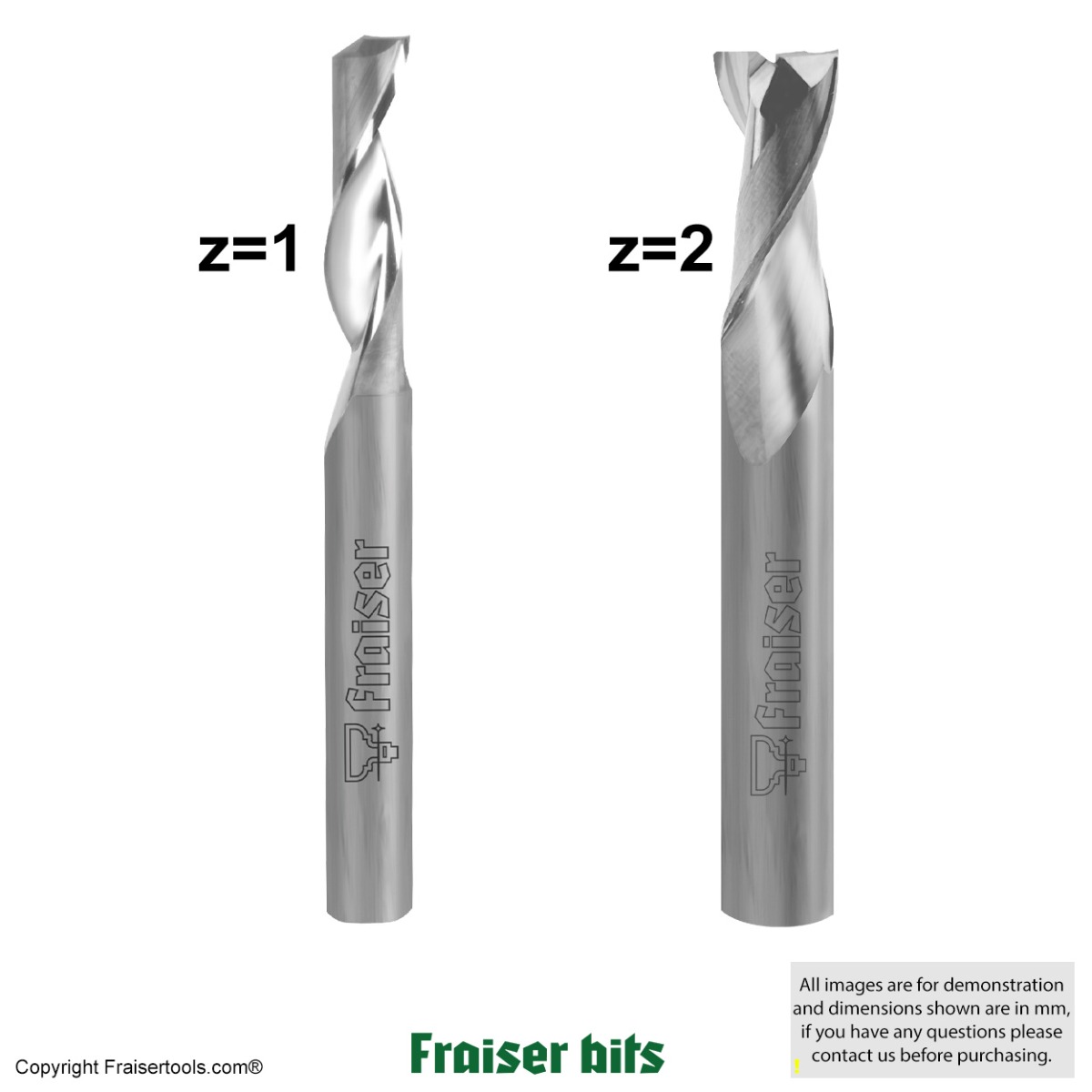 Fraise CNC - CIKONIELF - Acier Au Tungstène - Double Tranchant