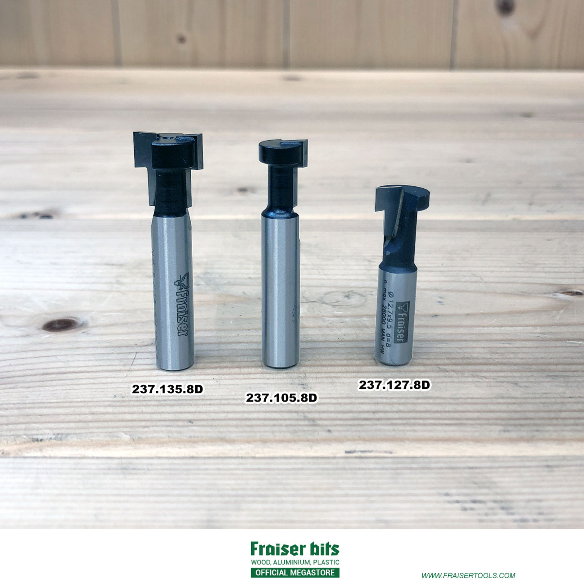 T-Slot Router Bits - Fraiser