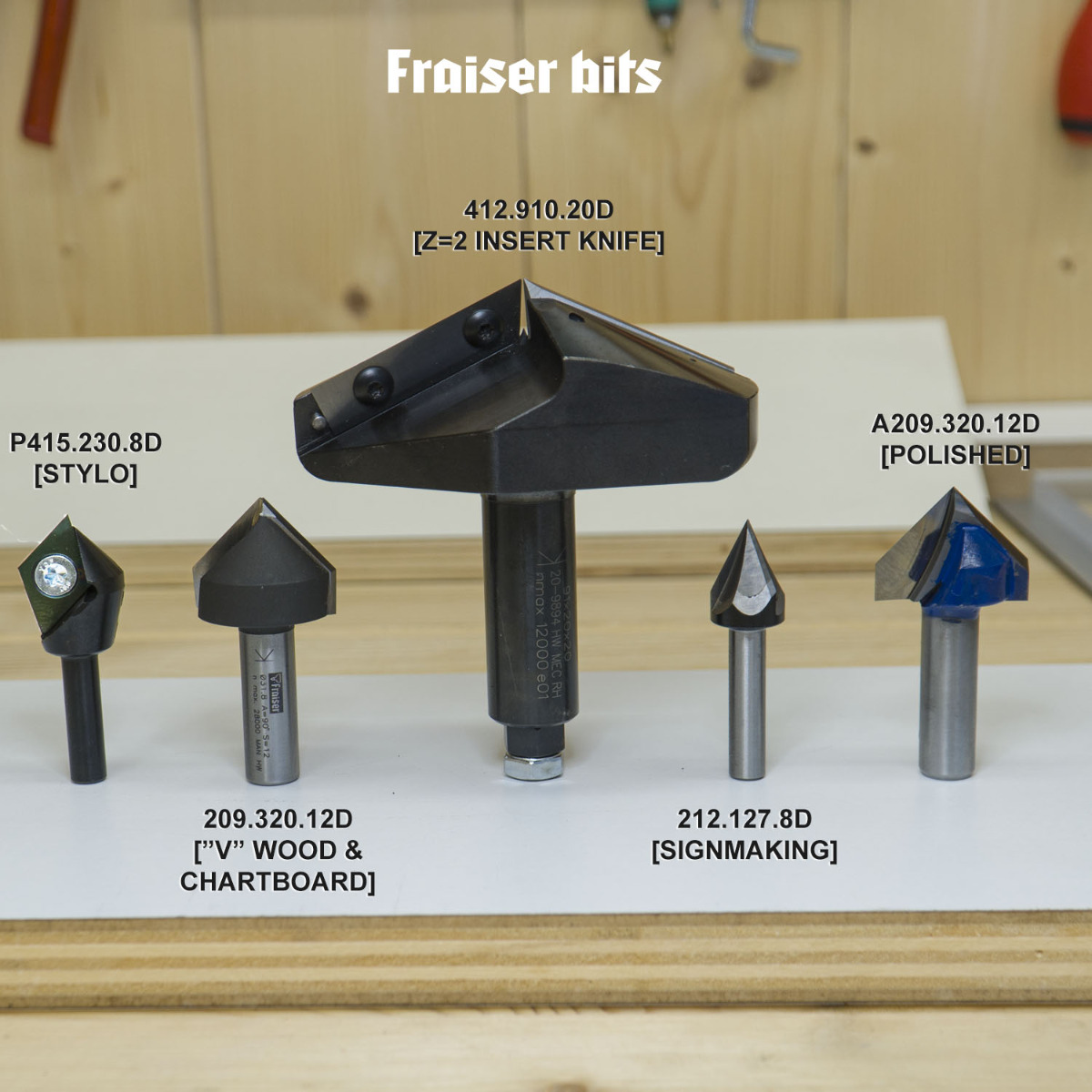 D=15mm, L=50mm, Schaft=8mm HM Nutfräser - Graviermaterialien fuer Laser & CNC
