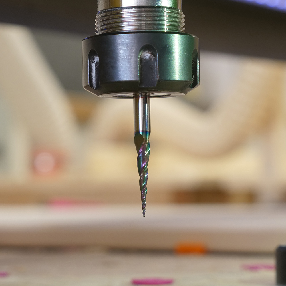 Fresa A V Akozon Per Incisione Legno: Punta In Lega Da 6 Mm Per CNC, Scanalature E Smussi (18 Mm) - 2