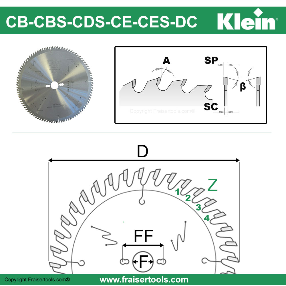 KLEIN.C - Lame de scie circulaire industrielle - Fraiser, image size:1000x1000