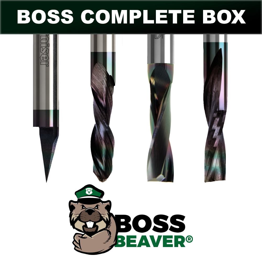 Zestaw frezów do CNC Tripla durata | Boss Beaver