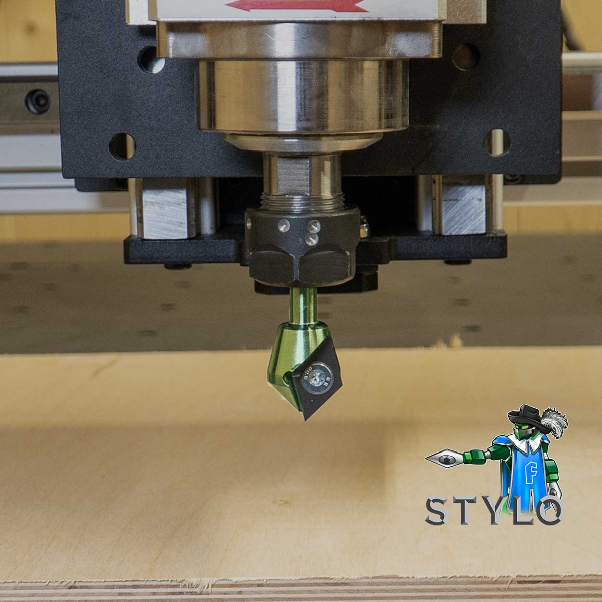 Fresa STYLO Fraiser Per Legno - Utensile Multifunzione Per Incisioni, Smussi E Scanalature, Codolo 8mm, Coltellini Intercambiabili
