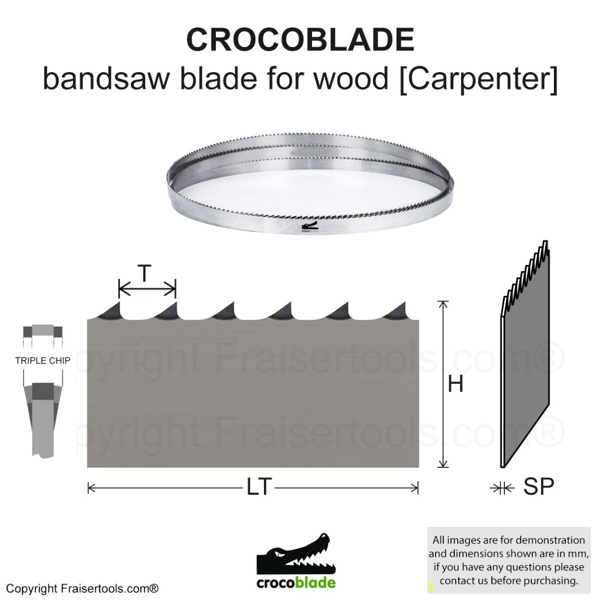 Orta Lot De 3 Lames De Scie à Ruban Flexback - 1 790 X 10 X 0,65 X 6 Dents Par Pouce - Convient Pour Bois Souple Et Dur, Bois De Chauffage