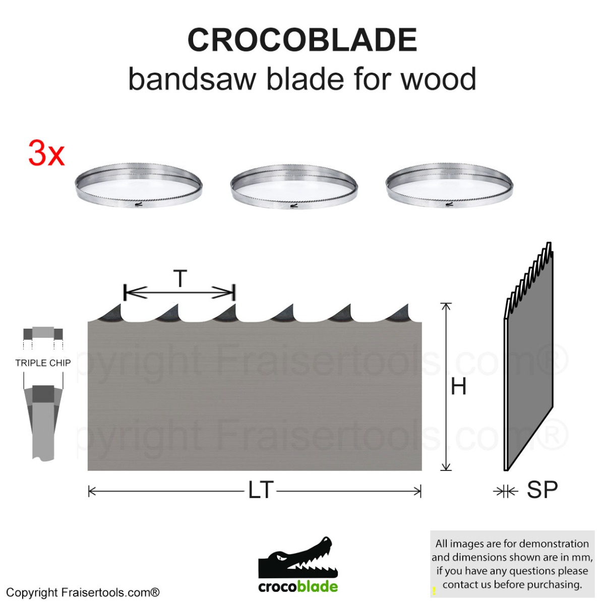 Lame De Scie à Ruban Bayerwald 1790 X 13 X 0.36 X 6 - Acier Outils Pour Bois, Métaux Non Ferreux, Plastique PVC Et Tôles Fines