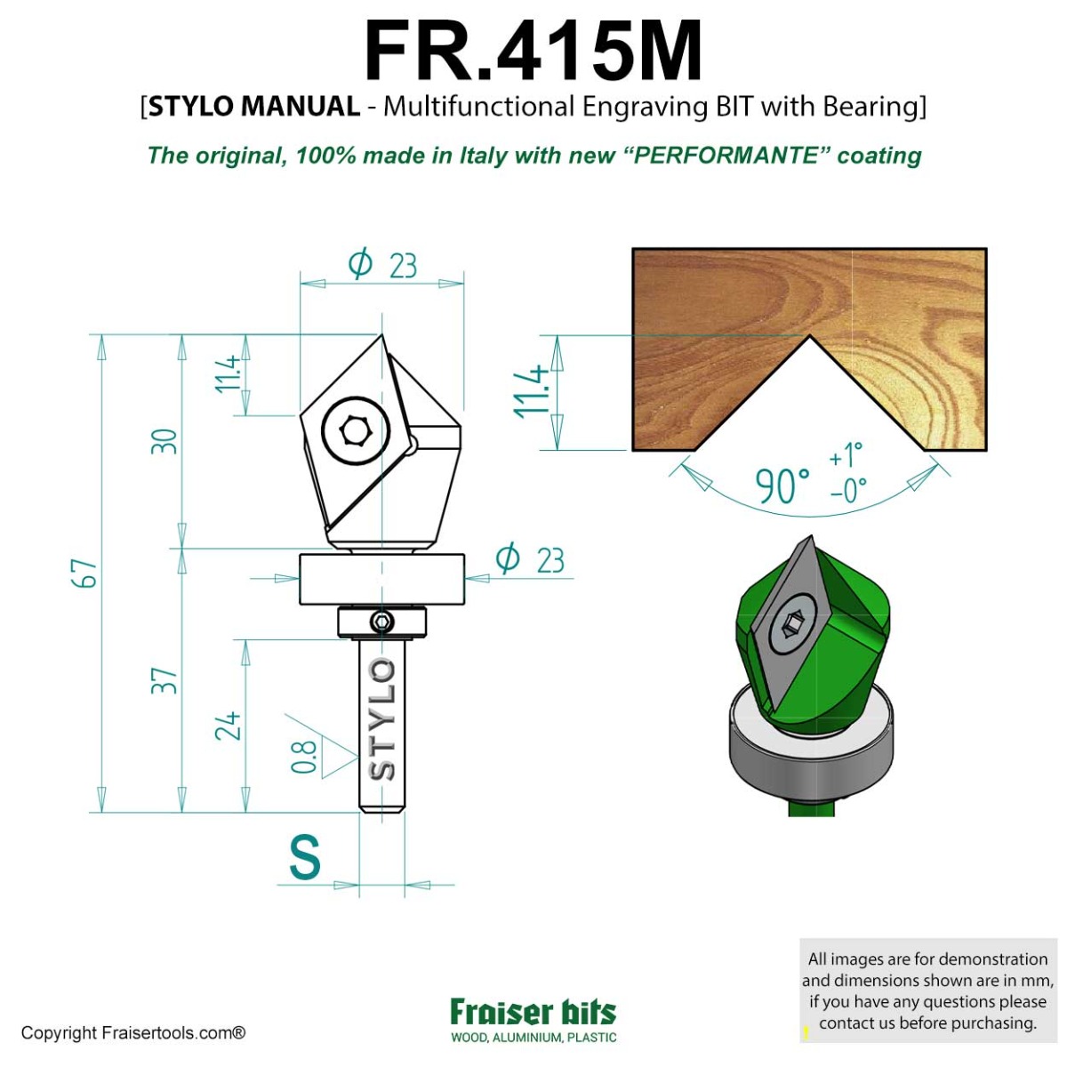 Attacco 1/8 Pollici Set 10 Frese CNC Carburo Titanio - Punte Incisione PCB 0.3mm Per Router Utensili CNC 1/8 - Foto 14