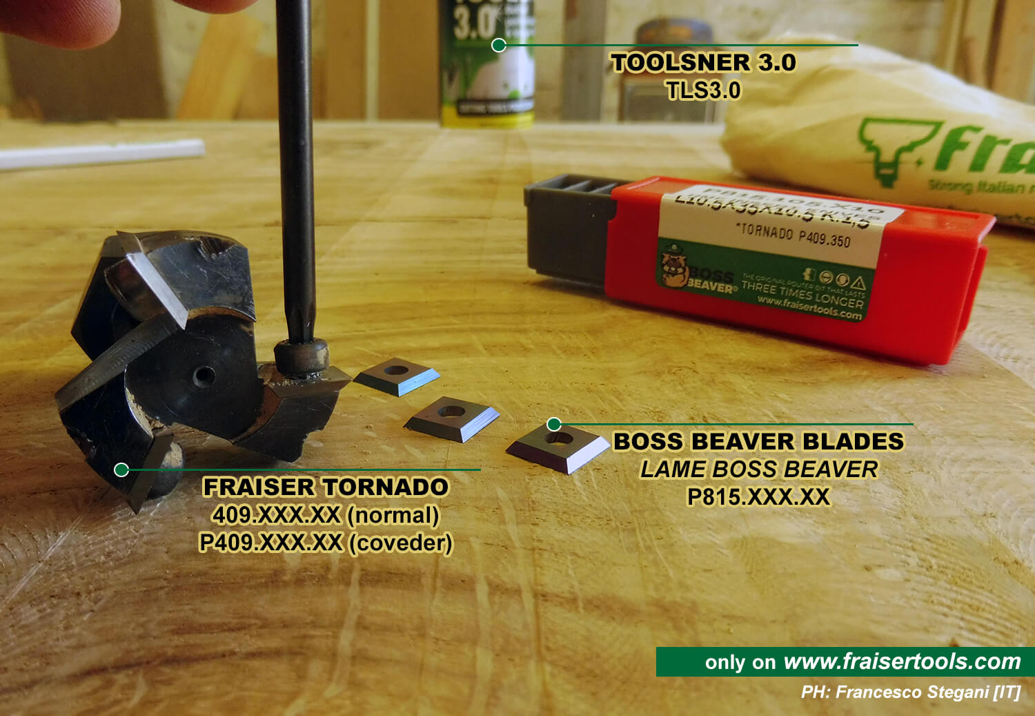 10 Lame Reversibili In Metallo Duro - 14x14mm Per Frese E Scalpelli Legno - Foto 4